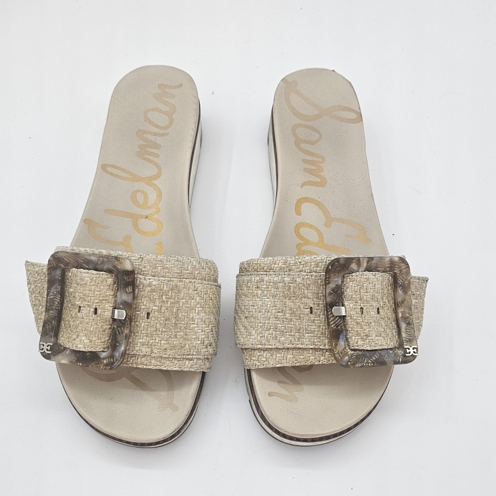 Sam Edelman Ariane Platform Sandals Eggshell Size 9.5 – Preowned - Picture 5 of 12